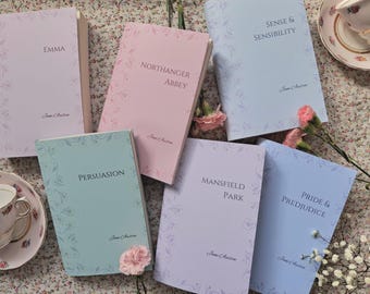 Custom Floral Book Dust Jacket Set: Elegant Decorative Covers