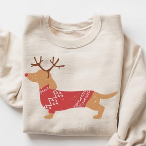 Dachshund Christmas Sweater, Christmas Dog Shirt, Dachshund Shirt, Dog Lover Gift, Dachshund Mom Shirt, Dachshund New Year Shirt, Xmas Shirt