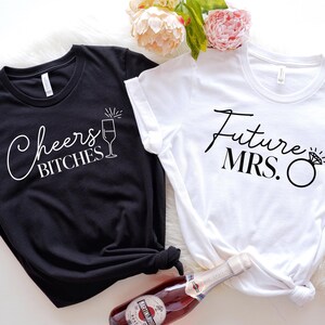 Bachelorette Party T-Shirt: Future Mrs, Bridesmaid, Bridal Shower Gift