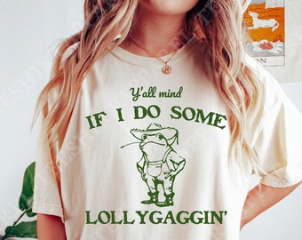 Funny Cowboy Frog Meme Shirt - Western Graphic Tee