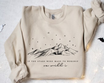 Stars Worship Christian Sweatshirt: Religious Bible Verse Shirt