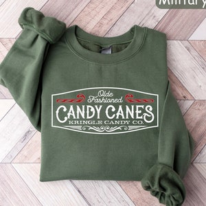 Retro Christmas Sweatshirt, Kringle Candy Co. Shirt, Christmas Candy Sweatshirt, Candy Cane Shirt, Christmas Crewneck Sweatshirt, Xmas Tee