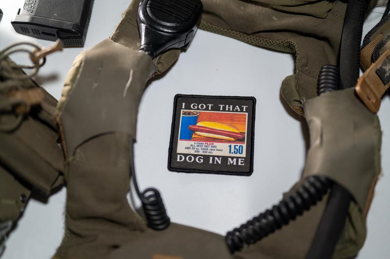 I Got That Dog In Me Hot Dog Patch or Sticker image 3