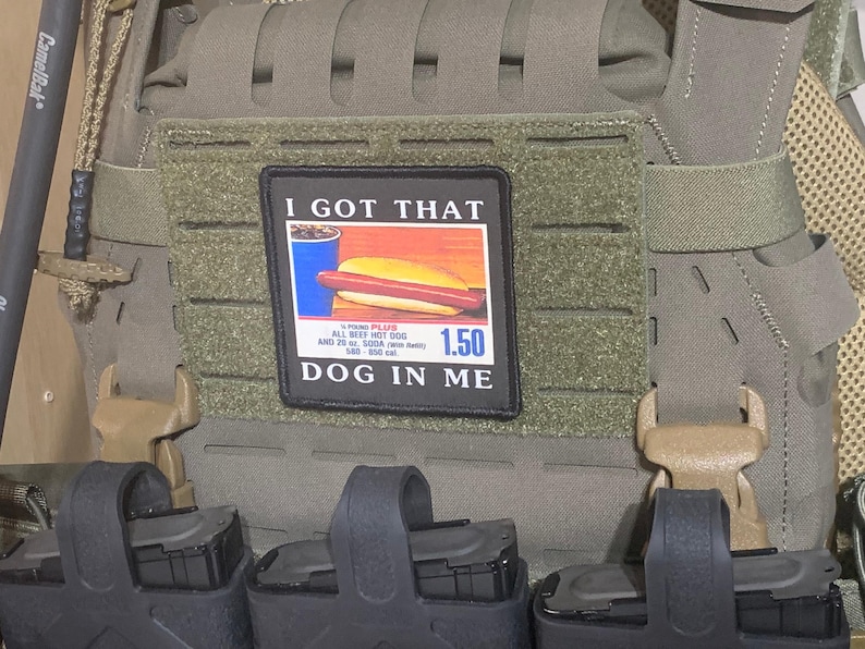 I Got That Dog In Me" Hot Dog Patch or Sticker