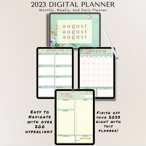 Digital Planner, Goodnotes Planner, iPad Planner, Notability Planner, Best 2023 Digital Planner, Digital Notebook, Digital Daily Planner