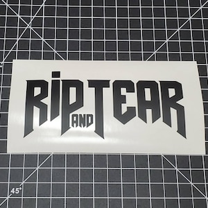 Rip And Tear (Doom) Vinyl Decal Sticker