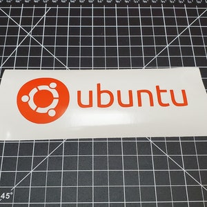 Ubuntu Linux (Full Length) Vinyl Decal Sticker