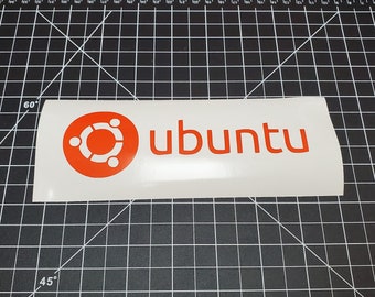 Ubuntu Linux (Full Length) Vinyl Decal Sticker