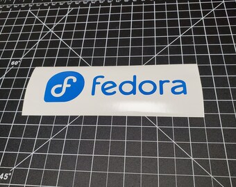 Fedora Linux (Full Length) Vinyl Decal Sticker