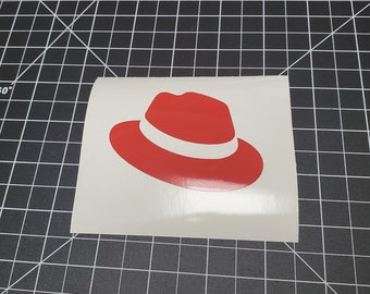 Red Hat Linux Vinyl Decal Sticker