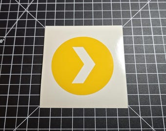 Plex Media Server Icon Vinyl Decal Sticker