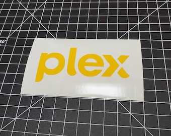 Plex Media Server Vinyl Decal Sticker