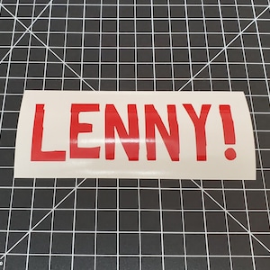 RDR2 Lenny Vinyl Decal Sticker
