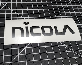Nicola Vinyl Decal Sticker