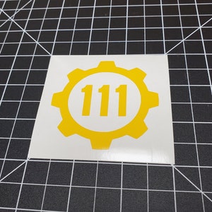Vault 111 (Fallout) Vinyl Decal Sticker