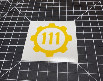 Vault 111 Vinyl Decal Sticker