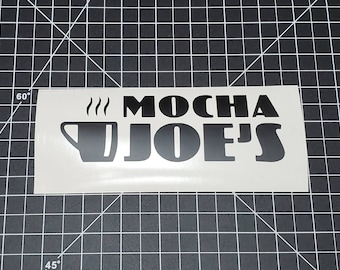 Mocha Joe's Vinyl Decal Sticker