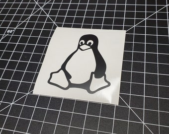 Linux Penguin (Tux) Vinyl Decal Sticker