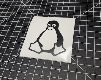 Linux Penguin (Tux) Vinyl Decal Sticker