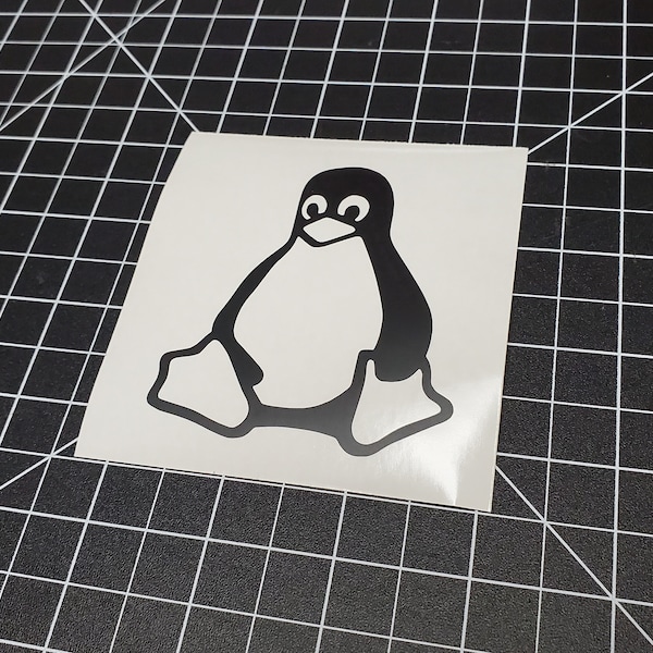 Linux Penguin (Tux) Vinyl Decal Sticker