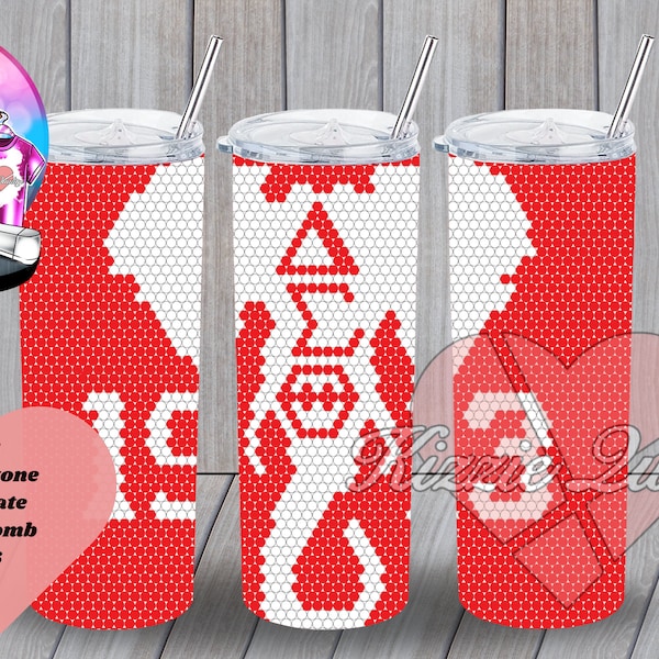 1913 Sorority Rhinestone Tumbler Template 20oz SS16, PNG Rhinestone Guide, Rhinestone Template, 20oz Tumbler Pattern, Rhinestone Pattern