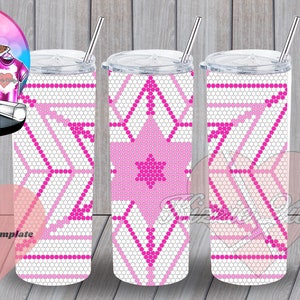 Star Burst Rhinestone Tumbler Template
