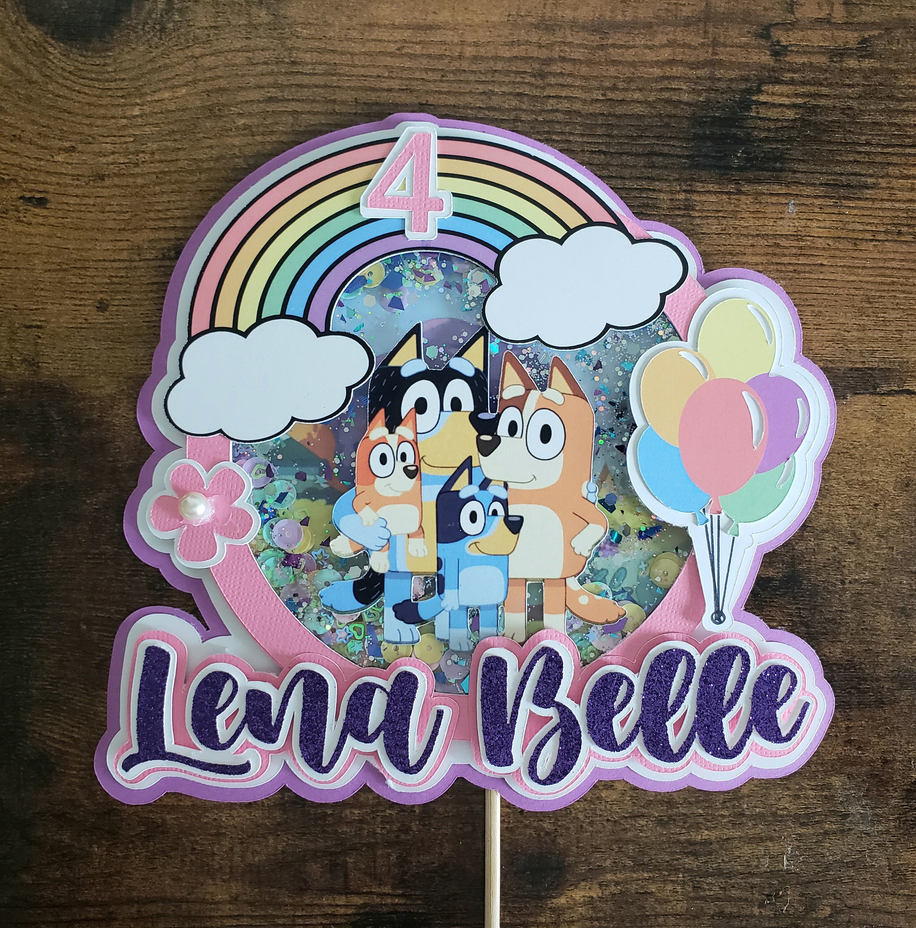 SHAKER CAKE TOPPER - Bluey