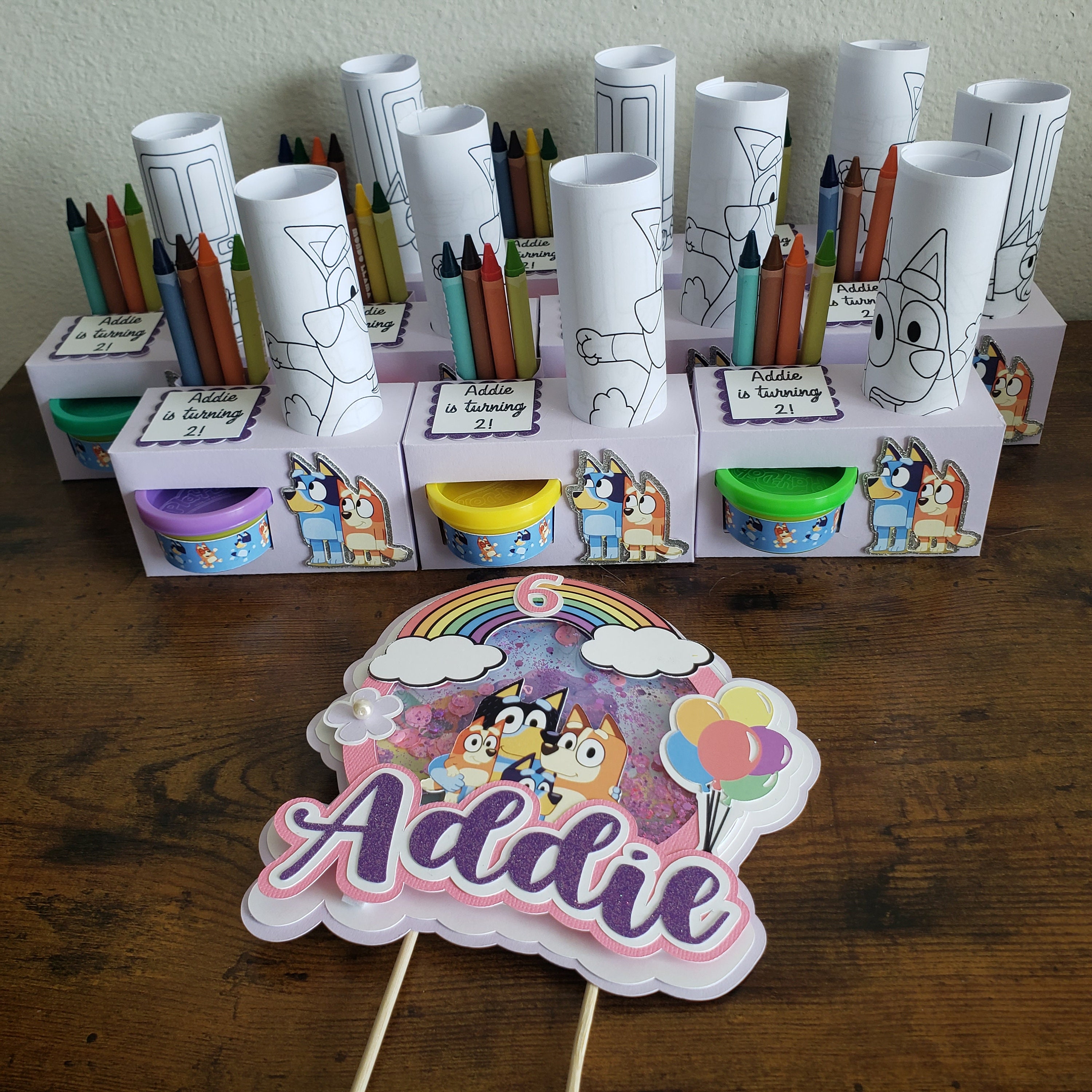 SHAKER CAKE TOPPER - Bluey