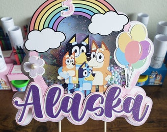 SHAKER CAKE TOPPER - Bluey