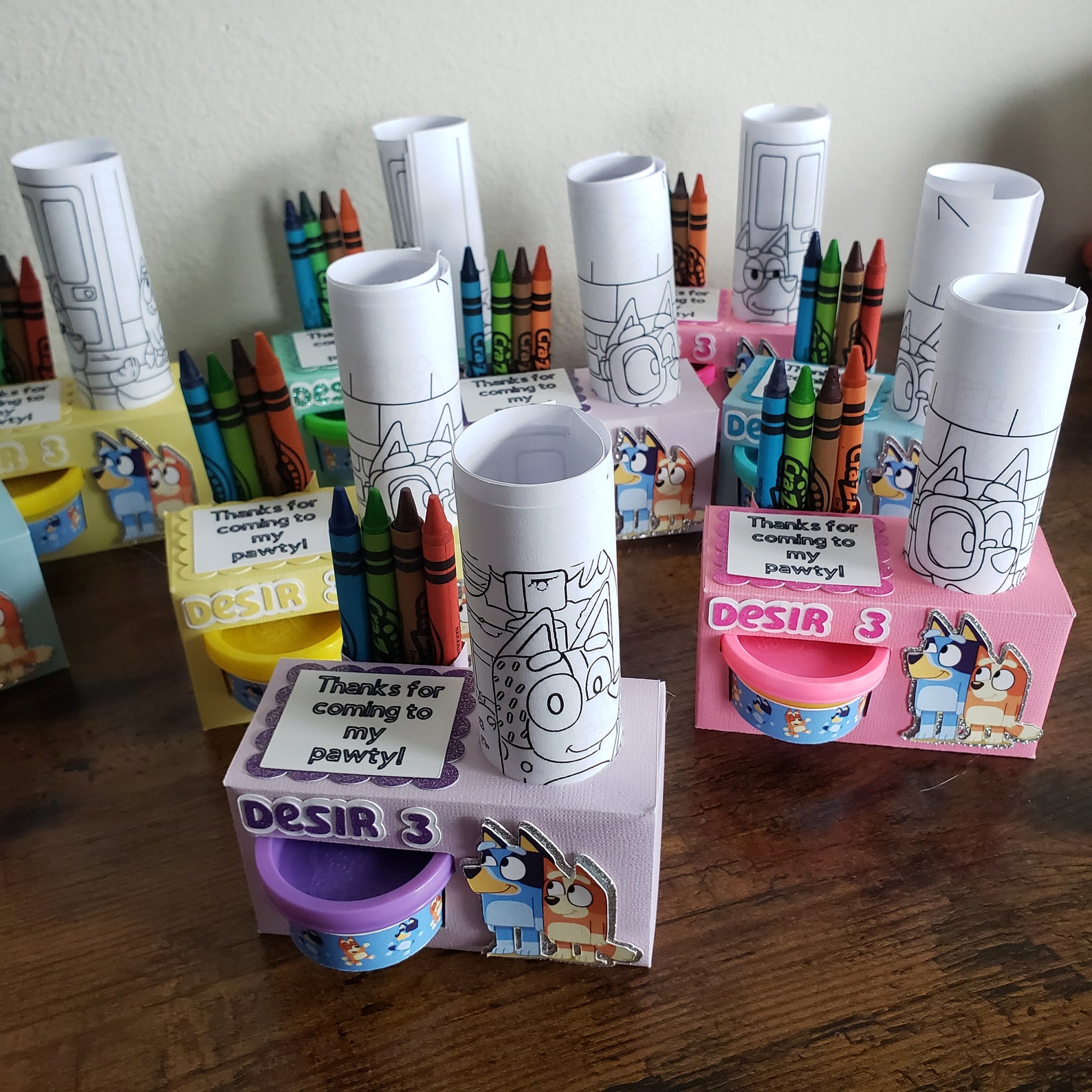 Bluey Coloring and Play-Doh Box Set