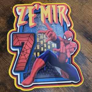 Spiderman - Shaker Cake Topper
