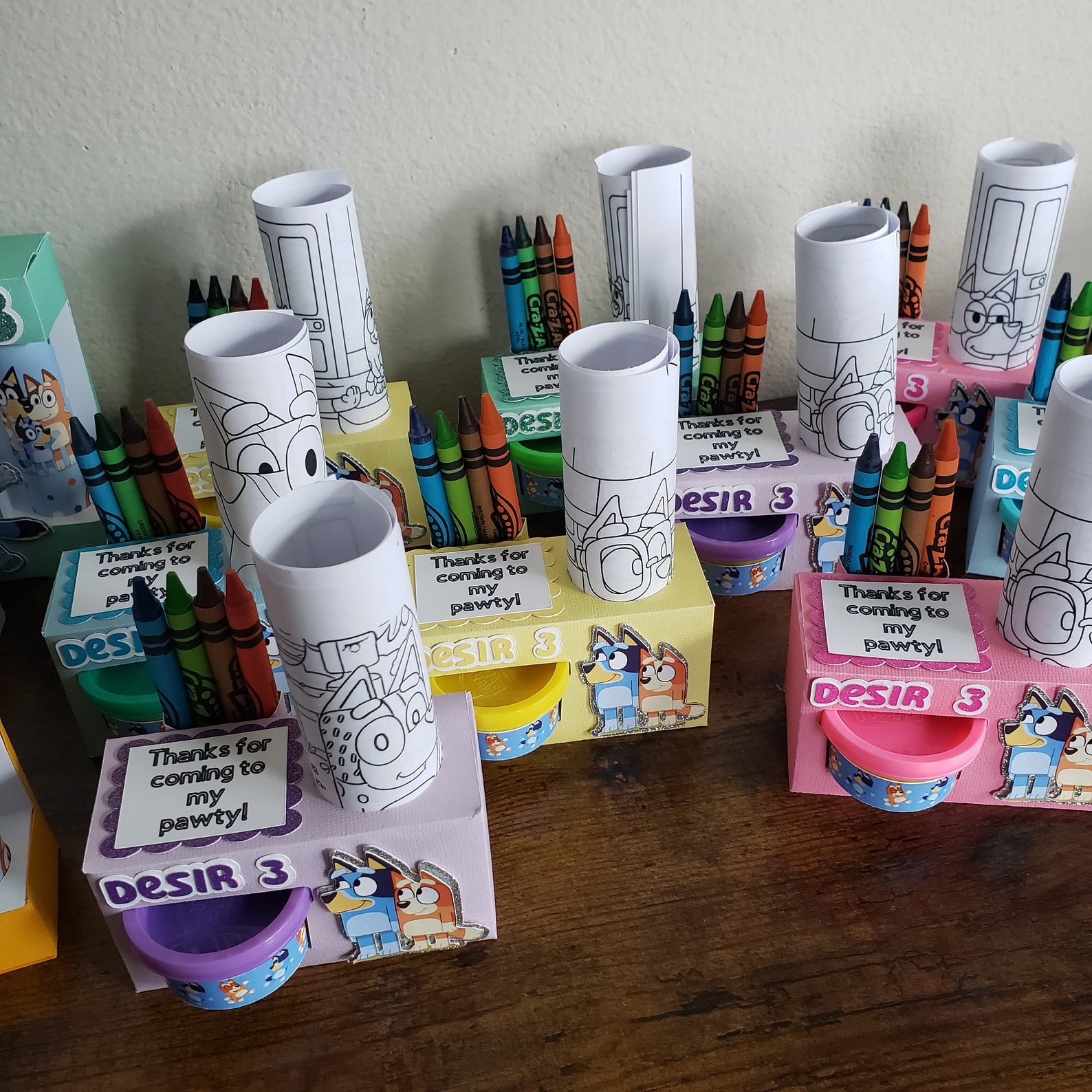 Bluey Coloring and Play-Doh Box Set