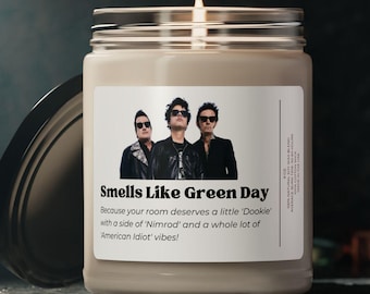 Świeca zapachowa Green Day 9 oz – prezent dla miłośników muzyki
