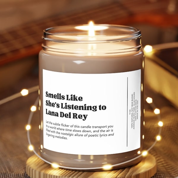 Smells Like She's Listening to Lana Del Rey Candle | Candle for her