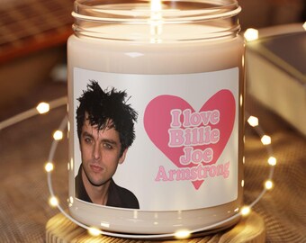 Świeca I Love Billie Joe Armstrong: Świeca sojowa Green Day Fan