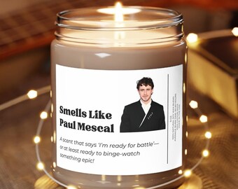 Smells Like Paul Mescal scented candle, 9 oz, Gladiator 2 Candle, Unique Gift Ideas, Relaxing Candle for Cozy Nights