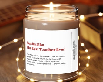 Candela di apprezzamento per l'insegnante, regalo per l'insegnante