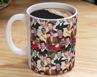 Taza de café de Pedro Pascal / Taza de cerámica de Pedro Pascal de 325 ml / Regalos de Pedro Pascal / Mercancía de Pedro Pascal