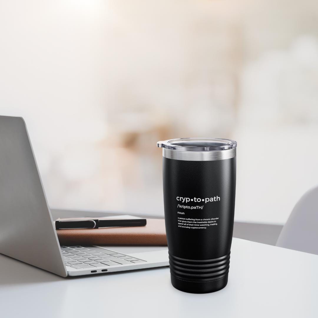 Crypto Ringneck Tumbler: 20oz Travel Mug for Bitcoin Fans - Etsy