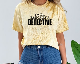 Im Grunde ein Detektiv, lustiges Shirt, True Crime Shirt, True Crime Junkie, True Crime Fan, Geschenk für True Crime Fan, True Crime Junkie, Kriminalität