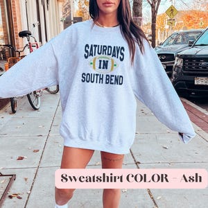 Notre Dame Shirt, Game Day Sweatshirt, University Shirt, Cute South Bend Shirt, ND Football Shirt men and Women, Midwest Girl Shirt, Womens