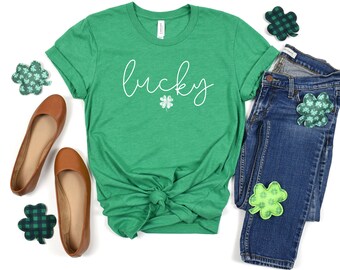 Womens st patricks day shirt - womens st pattys day shirt-st pattys day women - st pattys day outfit- lucky shirt -shamrock shirt- st paddys