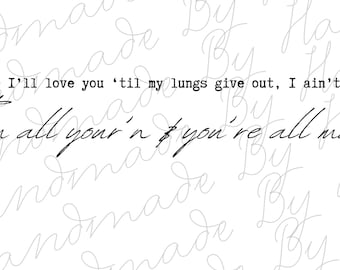 Todas tus letras de Tyler Childers svg y png descargar