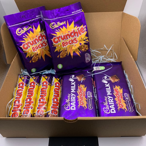 Crunchie Hamper Gift Box - Birthdays, Gifts for loved ones, Thank you gifts, Perfect gift for Mothers Day, Fathers Day, Thinking of you