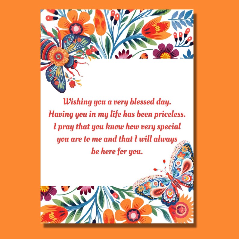 Editable Printable Thinking of You Card for Her-instant Download-5x7 ...
