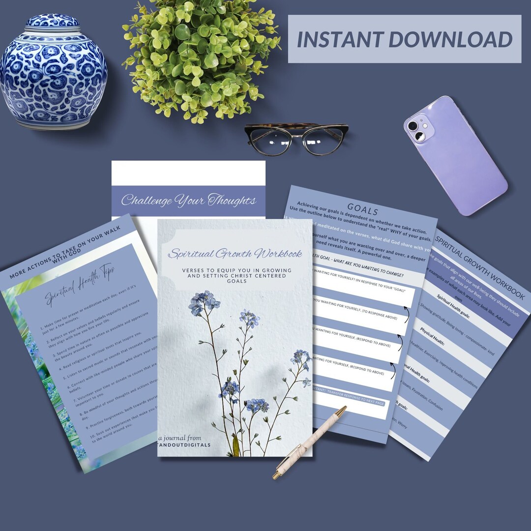 The Spiritual Growth Workbook-instant DOWNLOAD- Guided Spiritual Growth ...