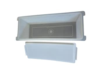 Vintage Tupperware Velveeta kaashouder wit