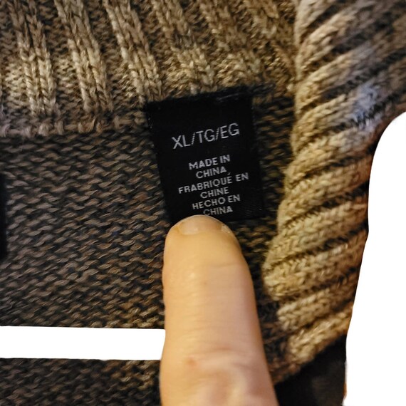 Chaps Elbow Patch Pullover Sweater Size XL Vintage - image 3