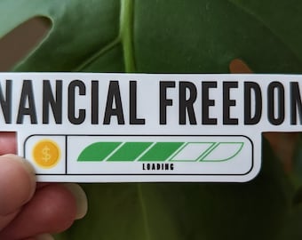 Financial Freedom Loading Sticker
