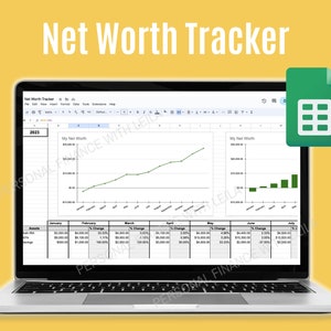 Eenvoudige nettowaarde-tracker | Google Spreadsheets-sjabloon | Instructies inbegrepen